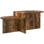 vidaXL Salontafel, gerookt eikenfineer, 100 x 50 x 40 cm, houtvezelplaat