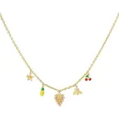Yehwang Fruitige bedeltjes ketting