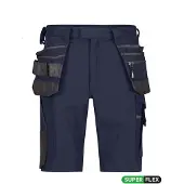 Dassy Korte werkbroek Aurax 4-way stretch 56 / Navy