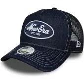 New Era Denim A-Frame 9FORTY Trucker Cap - Blauw- Dames, Blauw