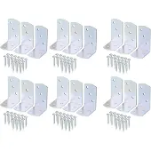 Alberts 208820 hoek voor vlechtschermhouder | in grote verpakking | galvanisch verzinkt, gechromateerd | 40 x 60 x 30 mm | set van 24
