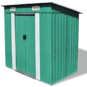 vidaXL Tuinhuizen, groen, metaal