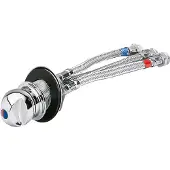 PLASTIMO 3 Hose Connectors Shower Water Tap Zilver