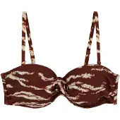 We fashion Bikinitop crème / donkerrood