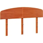 vidaXL Hoofdbord 160 cm massief grenenhout wasbruin