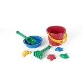 Dantoy - Classic Recycled red bucket set in net (1434)