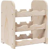vidaXL Wijnrek 33x25x37 cm massief grenenhout