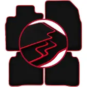 Super Merchant -RED automatten voor: Nissan Note I E11 minivan (2006-2012)