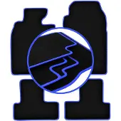 Super Merchant -BLUE automatten voor: Mini Cooper R53 hatchback (2001-2006)