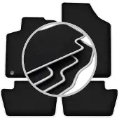 Super Merchant -SILVER automatten voor: Citroen C4 I coupé, hatchback (2004-2010)