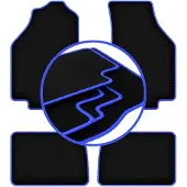 Super Merchant -BLUE automatten voor: Honda Civic III hatchback (1983-1987)