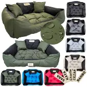 AIO Factory Hondenbed KINGDOG, 100x75 cm, gepersonaliseerd, waterdicht, groen