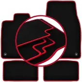 Super Merchant -RED automatten voor: Porsche Taycan sedan (2020-)