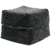 Bazar Bizar The beaded basket black m