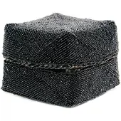 Bazar Bizar The beaded basket black l