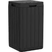 vidaXL Tuinafvalbak 38x38x65 cm polypropeen antracietkleurig