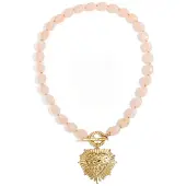 Yehwang Kralenketting met frontsluitingcharm