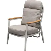 AVH-Collectie Savanna verstelbare dining tuinstoel aluminium latte