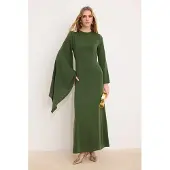 Turkishsouq Dames platte maxi lange chique/nacht A-lijn bescheiden modieuze avondjurken