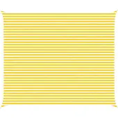 vidaXL Zonneschaduw Geel en Wit 6 x 5 m 100% Polyester Oxford