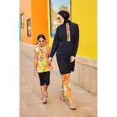 Turkishsouq Zwarte Burkini-set met volledige dekking