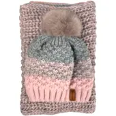 Kumixi Muts 'Set: Mütze & Loop Schal' pink