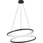Eglo Ø 70cm led hanglamp Ruotale zwart