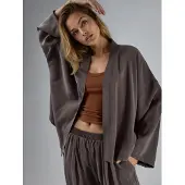 Busem Lange Mouwen Losse Pasvorm Kimono