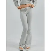 Busem Mid-waist flare leg sweatpants met trekkoord