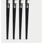 TIPTOE Set van 4 Tafelpoten - 75 cm Graphite Black