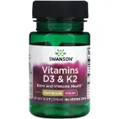 Swanson Health - Vitamine D3 &amp; K2 (60 capsules)