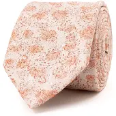 Tresanti | GEREMIA | Silk tie with a wavy pattern | Orange