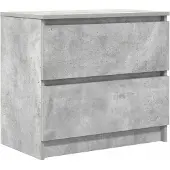 vidaXL Tv-meubel 60x35x54 cm bewerkt hout betongrijs
