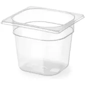 Super Merchant GN 1/6 container – polypropyleen – 1,6L – transparant – 176x162x100 mm