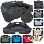 AIO Factory Hondenmand KINGDOG 115x95 cm gepersonaliseerd waterdicht zwart