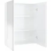 vidaXL Badkamerkast met spiegel 60x15x75 cm MDF glanzend wit