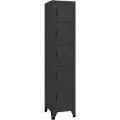 vidaXL Lockerkast 38x40x180 cm staal antracietkleurig