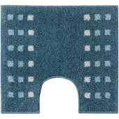 Casilin WC Mat met Uitsparing Brica 60x55cm - Antislip - Water absorberende Toiletmat - Wasbaar en Sneldrogend - Blauw Ocean