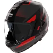 Nolan N120-1 CICLONE Systeemhelm Mat/Antraciet/Rood XL grijs