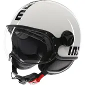 Momo FGTR Classic Jethelm Wit/Zwart 55, unisex