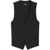BOSS Slim-fit gilet van scheerwol met logodessin Maat 58