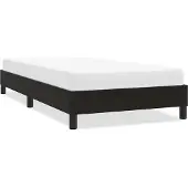 vidaXL Bedframe zonder matras 100x220 cm fluweel zwart