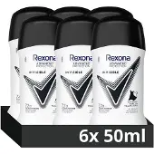 Rexona Women Advanced Protection Anti-Transpirant Stick - Invisible - met Continuous Refreshing Control Technologie - 6 x 50 ml