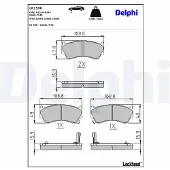 Delphi Remblokset LP1590, voor