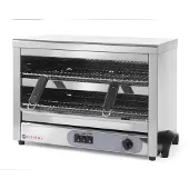 Super Merchant Quartz salamander – snelle opwarming – 3 zones – roestvast staal – 682x528x455 mm