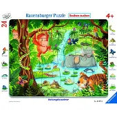 Ravensburger puzzel jungle dieren 24 stukjes kinderpuzzel.