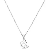 Trendjuwelier huiscollectie 1330030 Zilveren Ketting Konijn 1,1 mm 36 + 4 cm