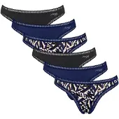 Sloggi String beige / donkerblauw / zwart