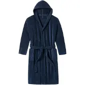 Schiesser Badjas lang marine
