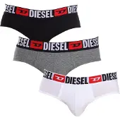 Diesel Slip 'Andre' grijs gemêleerd / lichtrood / zwart / wit